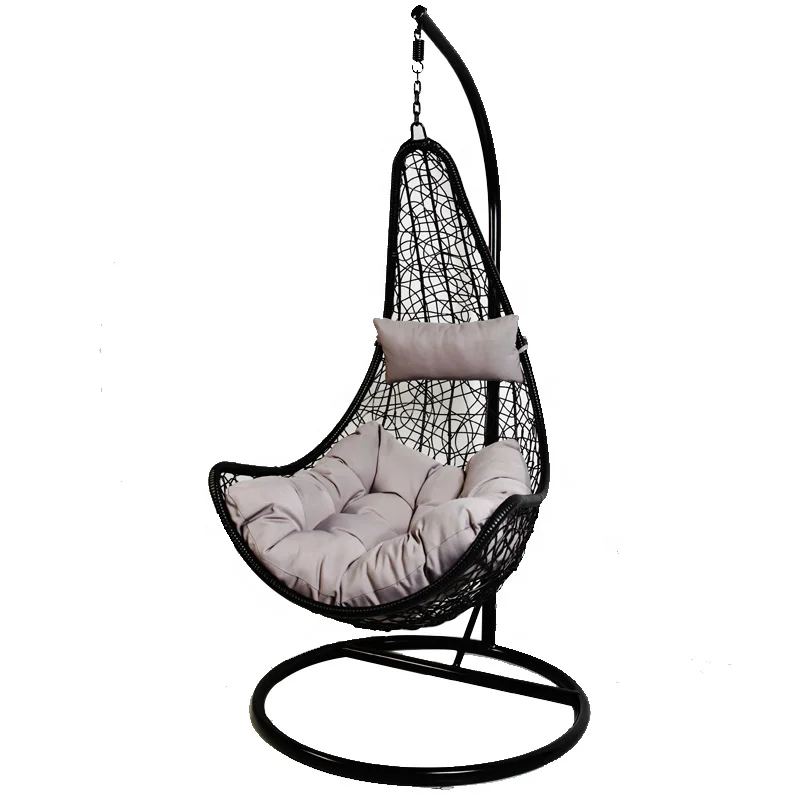 2026 Garden Set Hammock Rattan Wicker Hanging Swing Lounge Chair Outdoor Furniturepromote sales