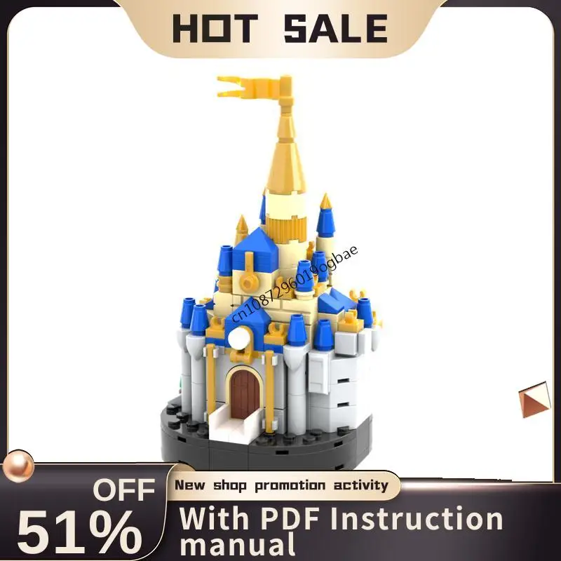 Новинка, 211 шт., хит продаж, известная мультяшная серия Moc, мини-модель замка, пазлы на заказ, креативные идеи «сделай сам», детские игрушки, подарки на день рождения, Рождество