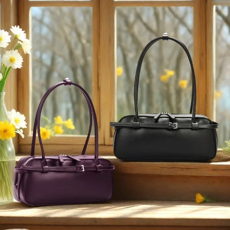 

Сумка для боулинга с нишевым дизайном 2025 года, кожаная сумка, сумка для подмышек