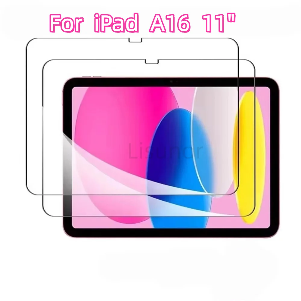 2 PCS 9H Tempered Glass Screen Protector For iPad Air 4 5 Mini 3 2 A16 10 9 8 7 6 10.2 9.7 10. 5 10.9 Pro 11 Protective Film