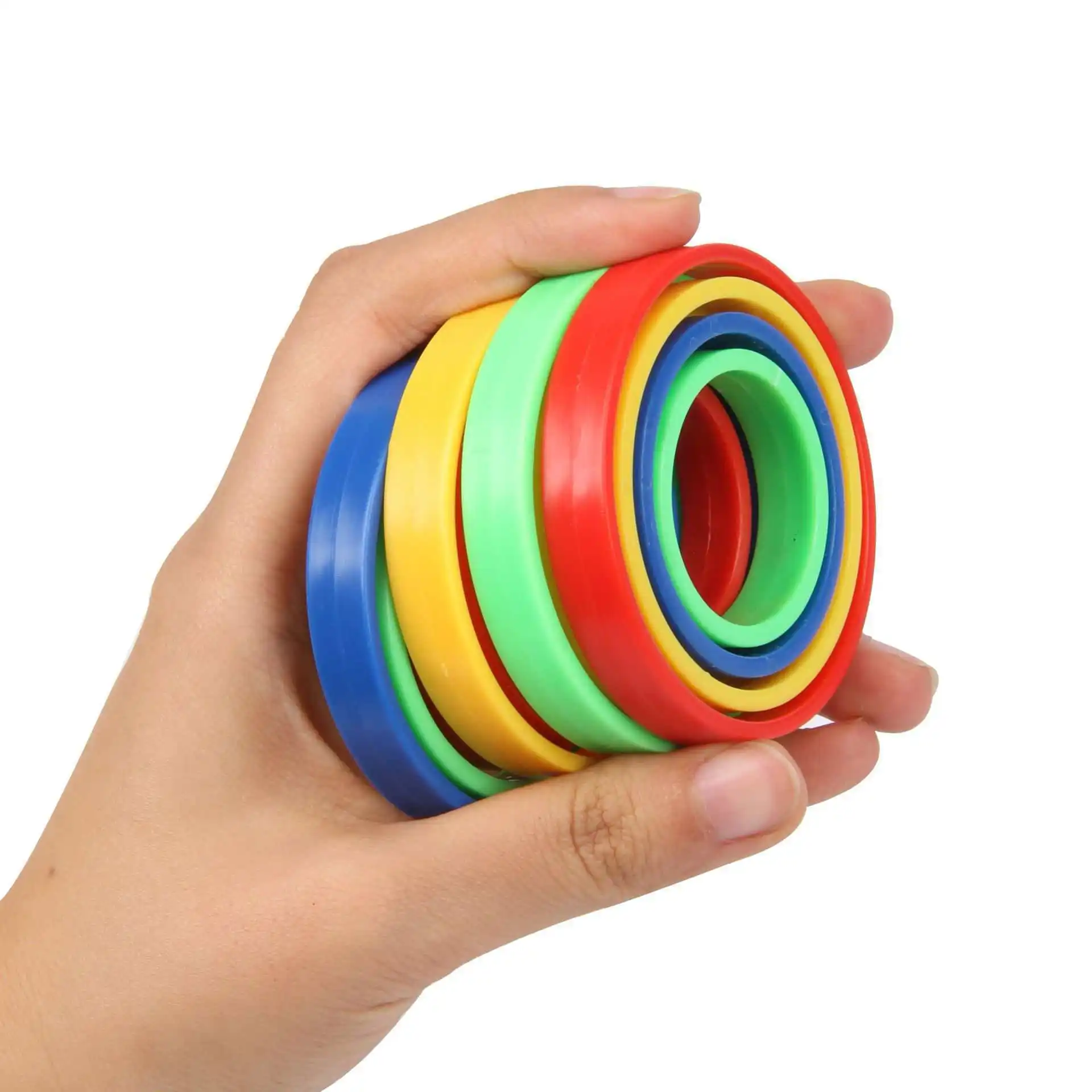 5 pçs infinito flip 3d giroscópio multicamadas girando topo fidget alívio do estresse brinquedos para crianças goodie saco enchimento meia stuffers