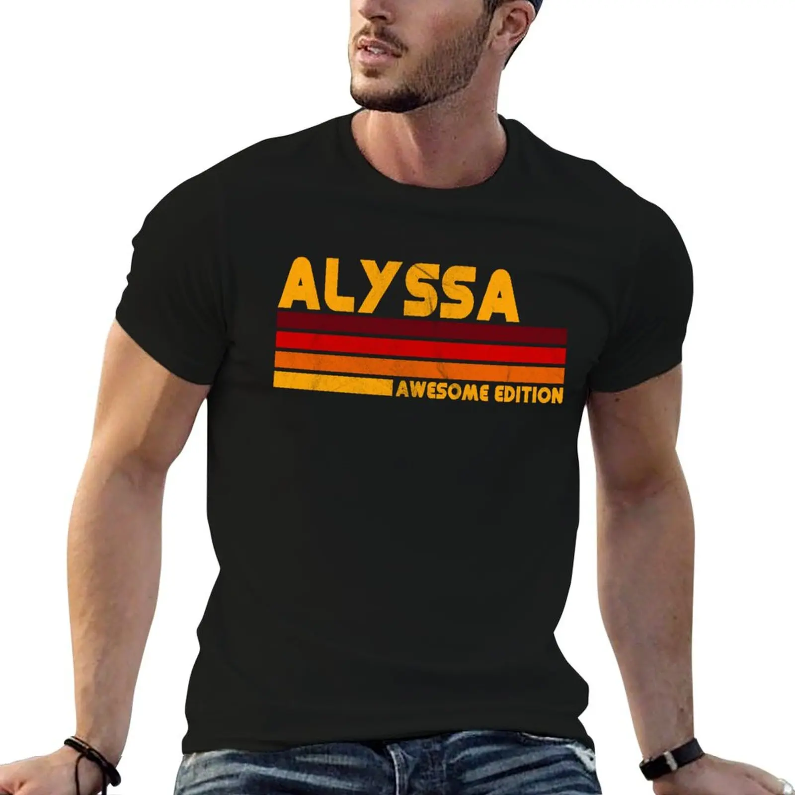 

Alyssa, Awesome Edition T-Shirt luxury designer tops funny gifts men clothes