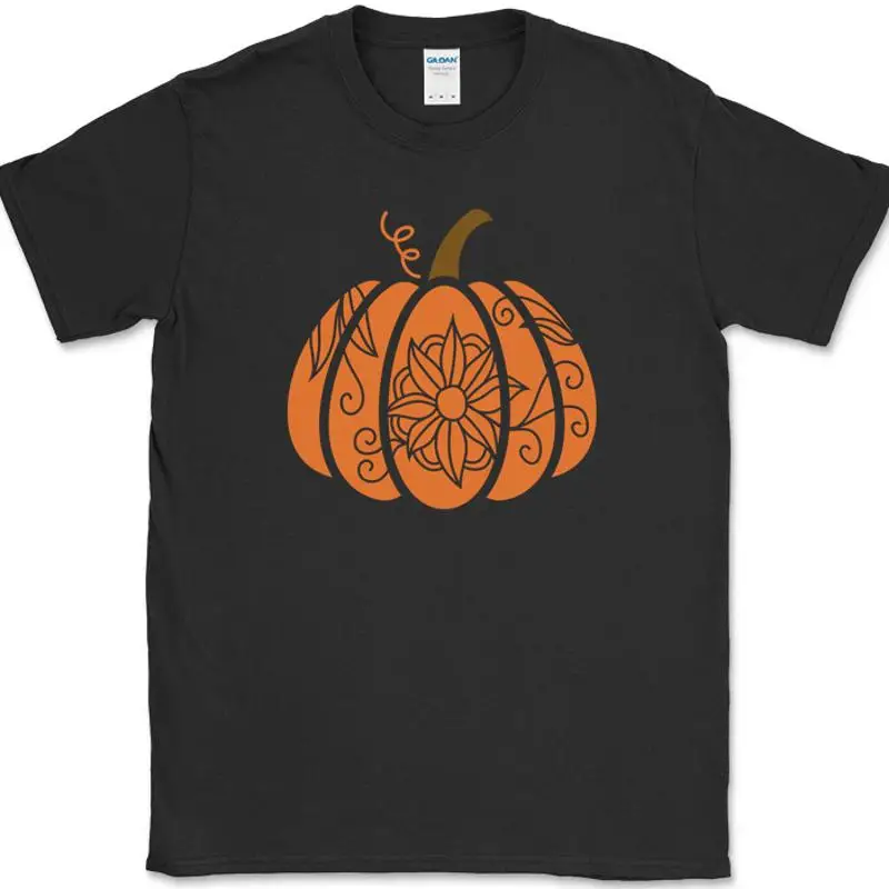 

Pumpkin T-Shirt Funny Humor Fall Pattern Halloween Thanksgiving Tee