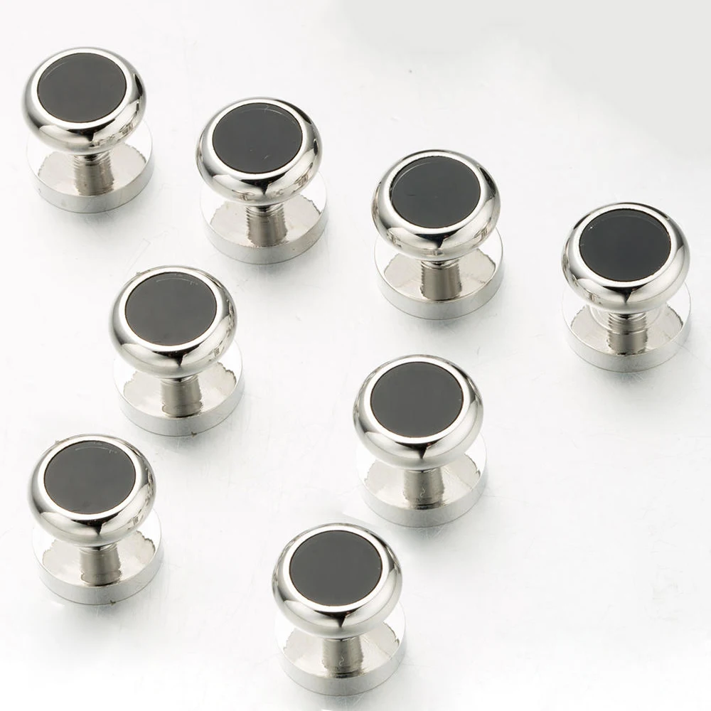 VAGULA 8PCS Tuxedo Collar Stud Fashion Sleeve Button Wedding Gift Shirt Studs Top Luxury Brand Cufflink  V18