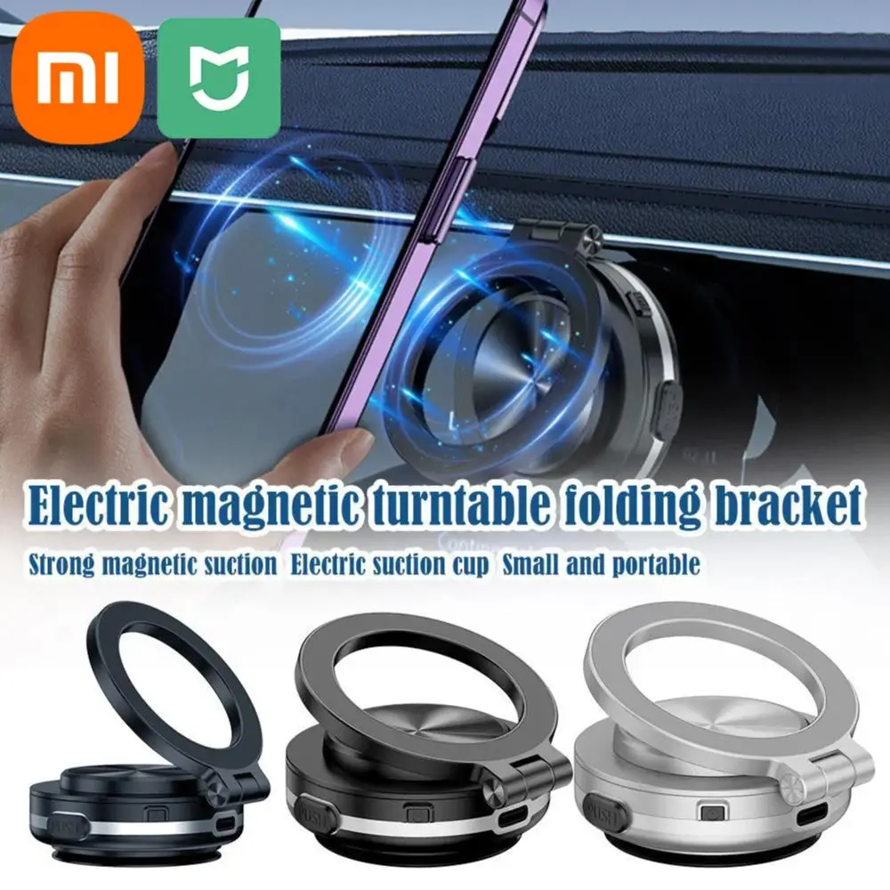 

Xiaomi Mijia Car Magnetic Phone Holder Foldable 360° Rotation Ultra Stable Phone Bracket Multifunctional Navigation Stand Holder