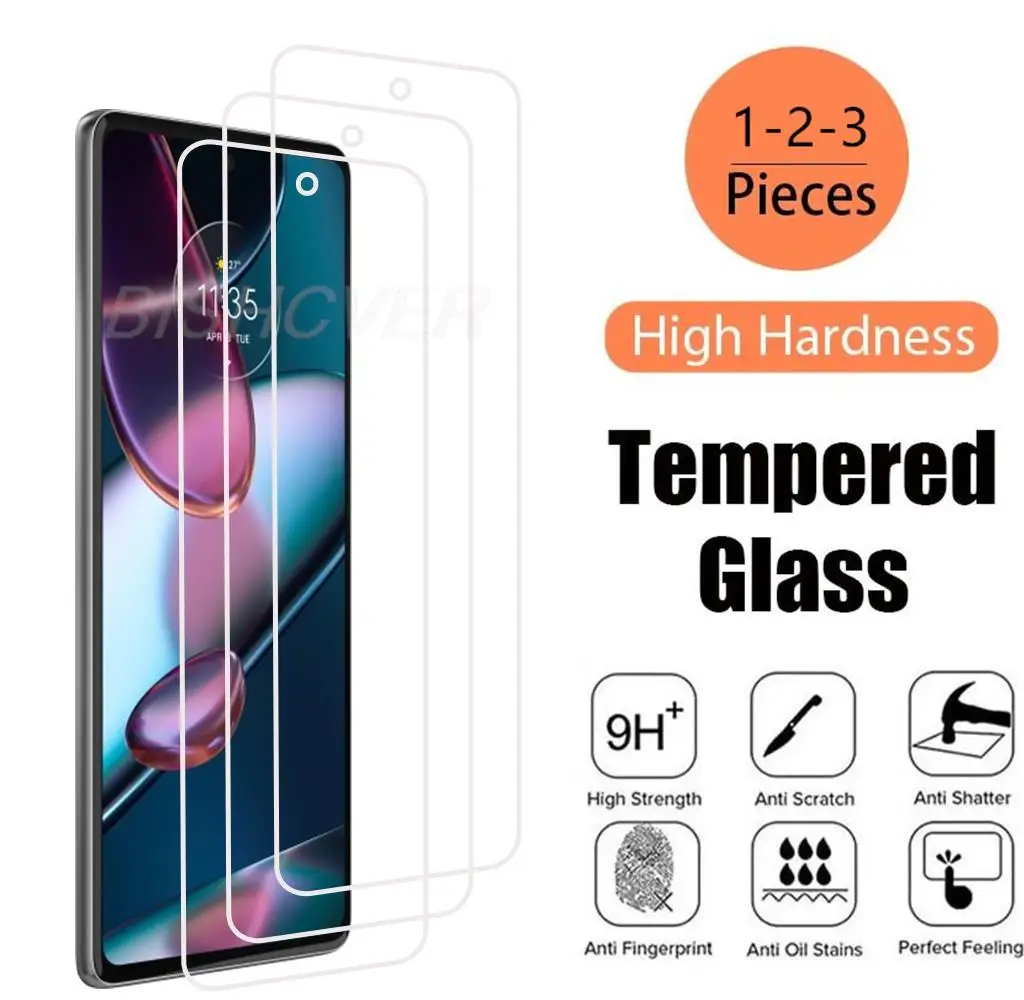 Tempered Glass For Motorola Edge 30 Pro E32 E32s G22 G52 G71s G82 G71 G51 G41 G31 G100 G200 5G Screen Protector Cover Film