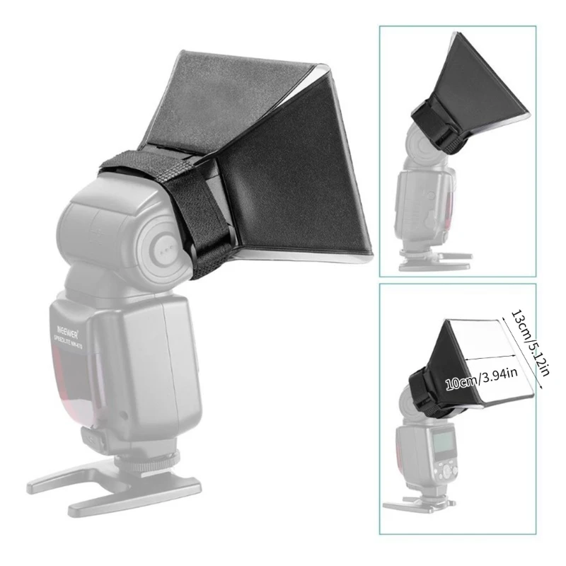 Universal พับแฟลช Softbox Diffuser กล้อง Speedlight กล่องนุ่มชุด Dropship