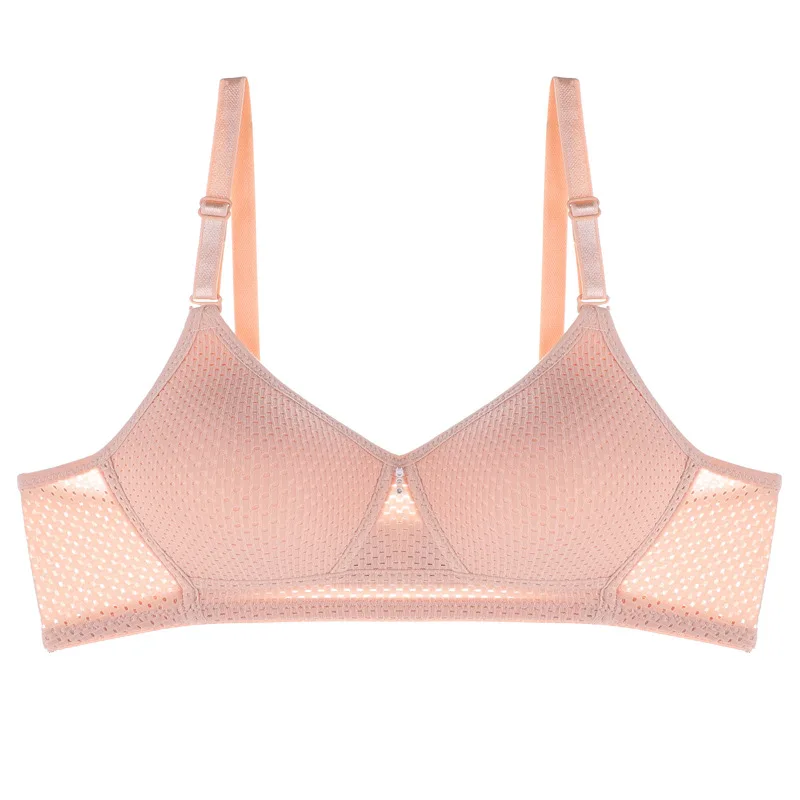 حمالات صدر مثيرة للنساء ملابس داخلية حمالة صدر باللون الأسود والأحمر حمالة صدر بدون سلك بدون خياطة مقاس كبير ملابس داخلية بكوب B C #5