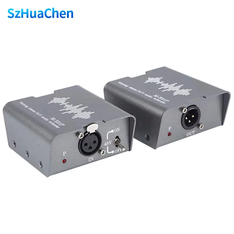 1 XLR MIC audio transmission extender 268m RJ45 audio transmitter and receiver broadcast grade HI-FI home theater connector