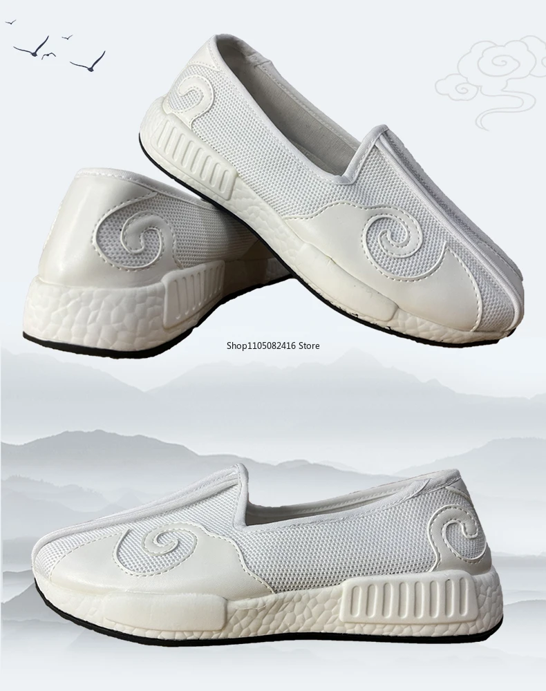 أحذية الكونغ فو تاي تشي وينج تشون الصينية التقليدية فنون الدفاع عن النفس أحذية رياضية Wudang Taoist دليل نسيج القطن تنفس