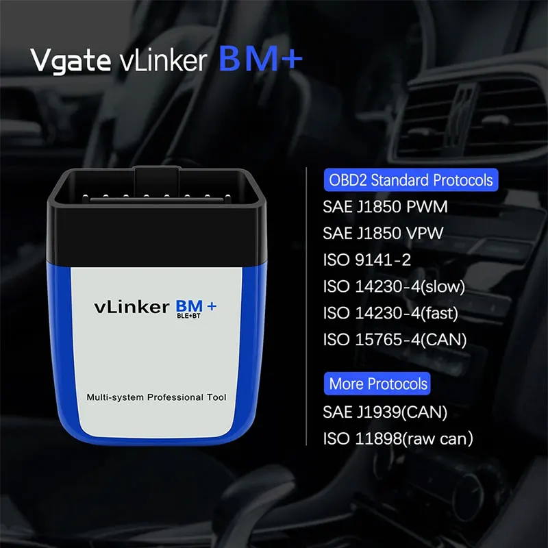 

Vgate vLinker BM + V2.2 ELM327 Bluetooth 4,0 OBD2 сканер для BM. Автомобильный диагностический инструмент W OBD 2, сканирующий инструмент для авто, ELM 327 V 1,5