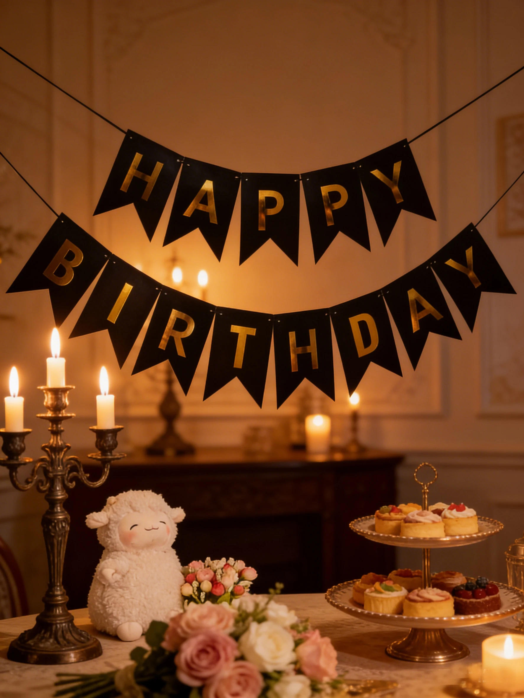 Meerjungfrauenflosse Banner Heißprägung HAPPY BIRTHDAY Papier-Wimpelkette Geburtstags-Jubiläums-Party Hintergrund Hängedekoration Girlande – Detail 1
