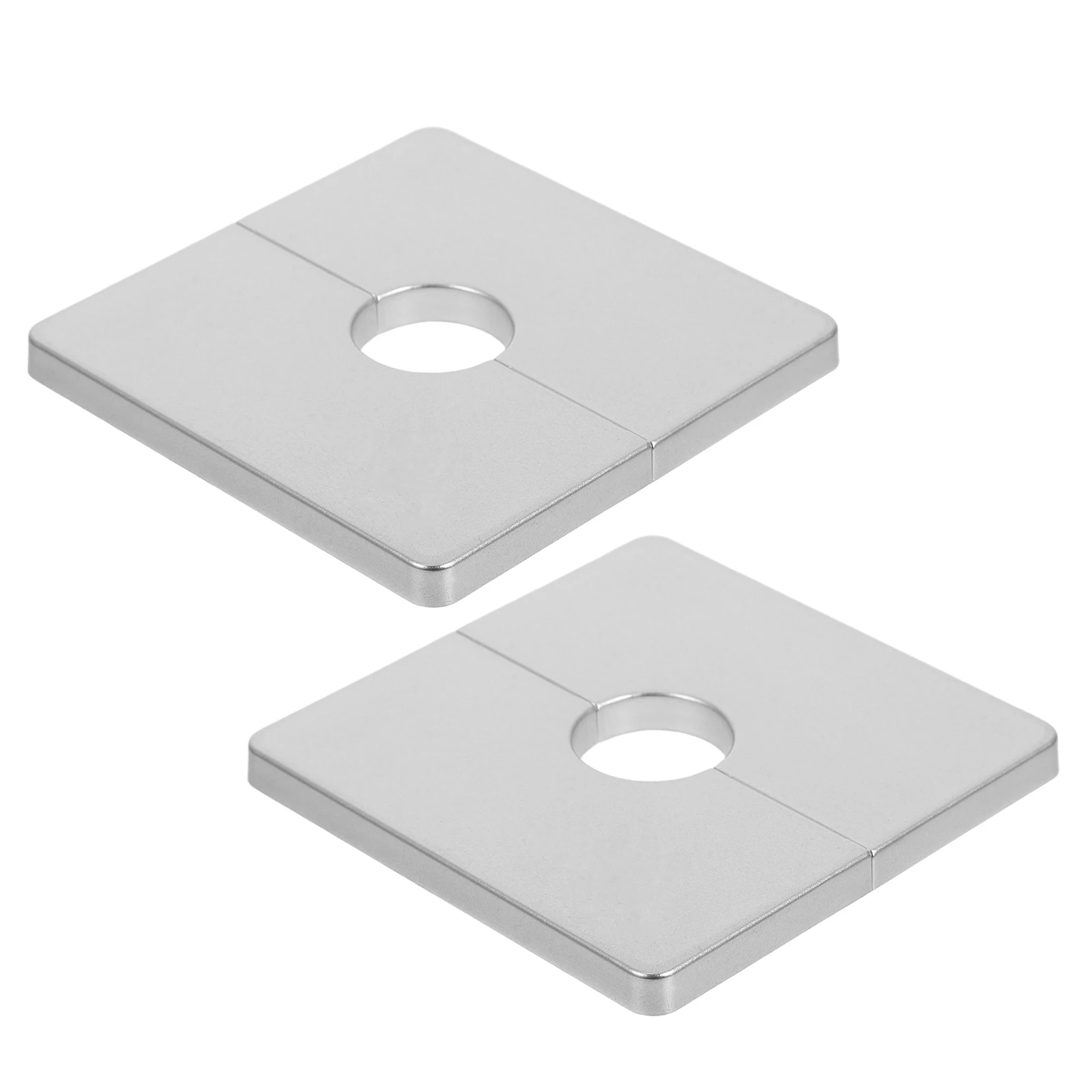 2 Pcs Water Pipe Cover Flange Covers Kitchen Sink Plug Decorative Seal for Shower