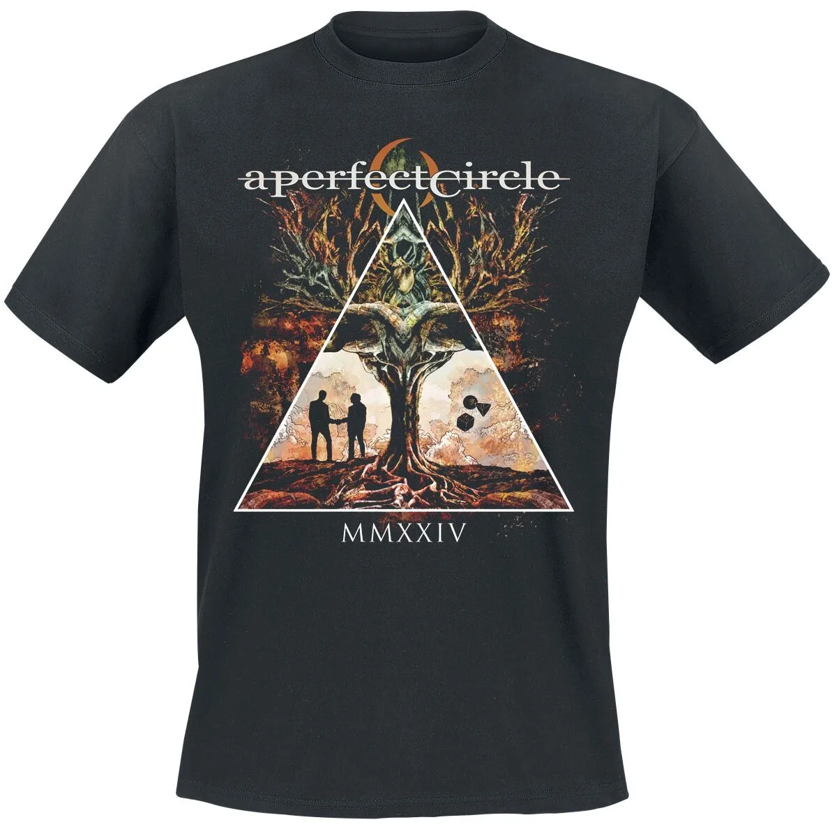 A Perfect Circle Cosmic Sigil Tee, Alternative Rock T-Shirt with Galaxy Symbol & Band Logo Print, Band Fan Merch