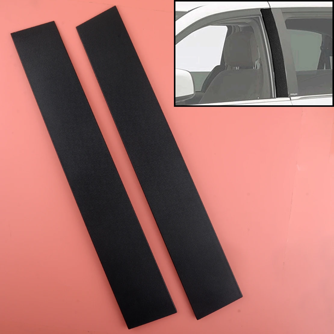 

1 Pair Car B Pillar Cover Trim Applique Fit for Chrysler Town Dodge Grand Caravan 5020664 5020665