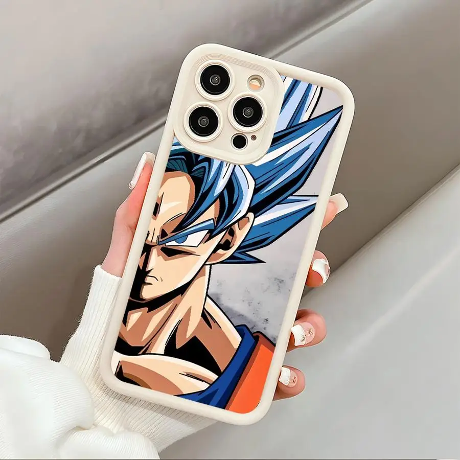 Soft Shell Case for iPhone 17 Air XR 15 16 14 Plus 16e XS Max 13 12 11 Pro Max Dragon Ball Goku Cool