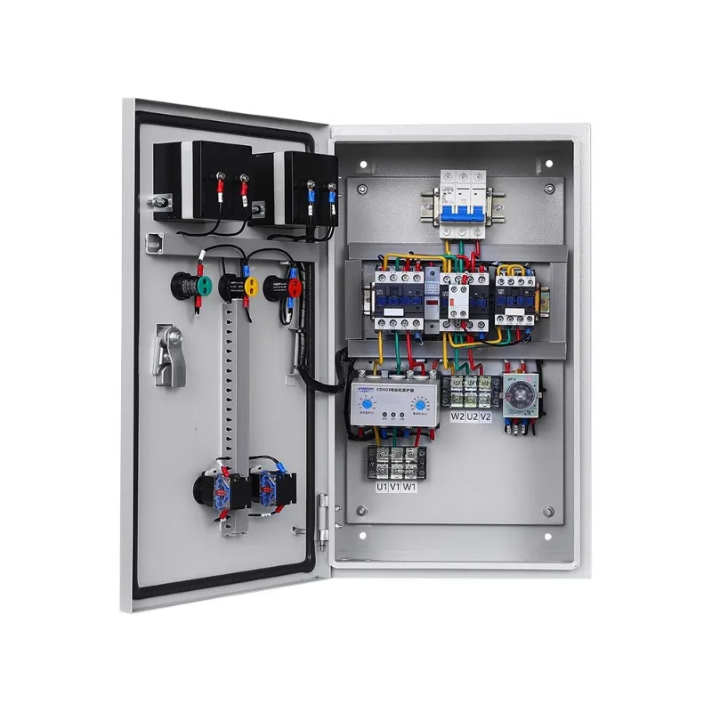 Control box 3 phase motor step down start cabinet fan water pump start stop distribution box