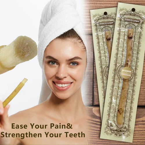 Imagen 1 del producto Cepillo de dientes Natural Miswak Sticks, sellado al vacío, Original, auténtico para encías saludables, dientes Siwak, palo de cepillo de dientes, palitos para masticar