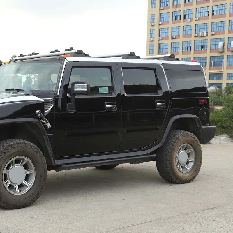 Fit For Hummer H2 2003-2009 roof edge decoration bright strips Two strips around the roof edge of the car stainless steel bright