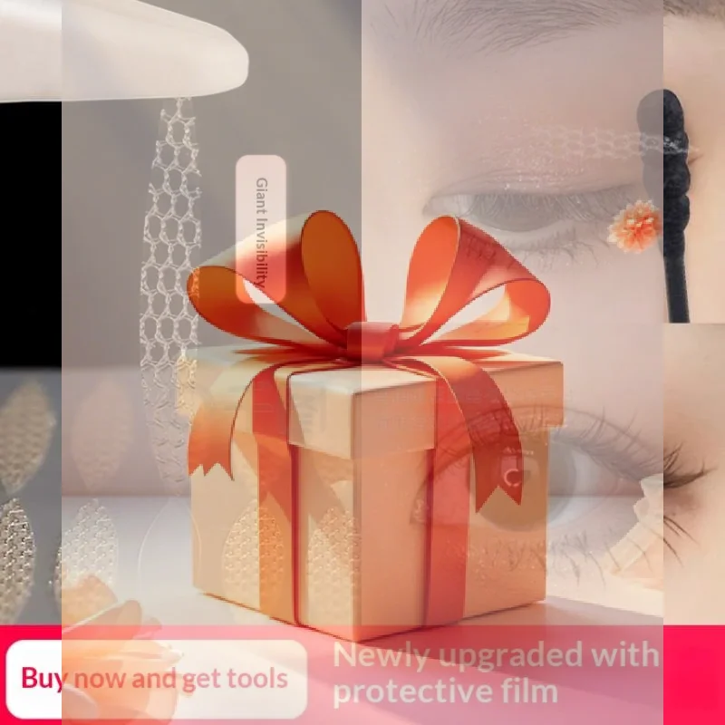 Autocollants de levage des yeux en Fiber Invisible, imperméable et respirant, bande Double paupière, affaissement des paupières, maille en dentelle, autocollant pour paupières