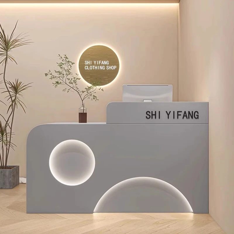مكاتب استقبال شركة Design Company، متجر تجميل حديث، مكاتب استقبال فاخرة للمطاعم، أثاث تجاري Mostrador