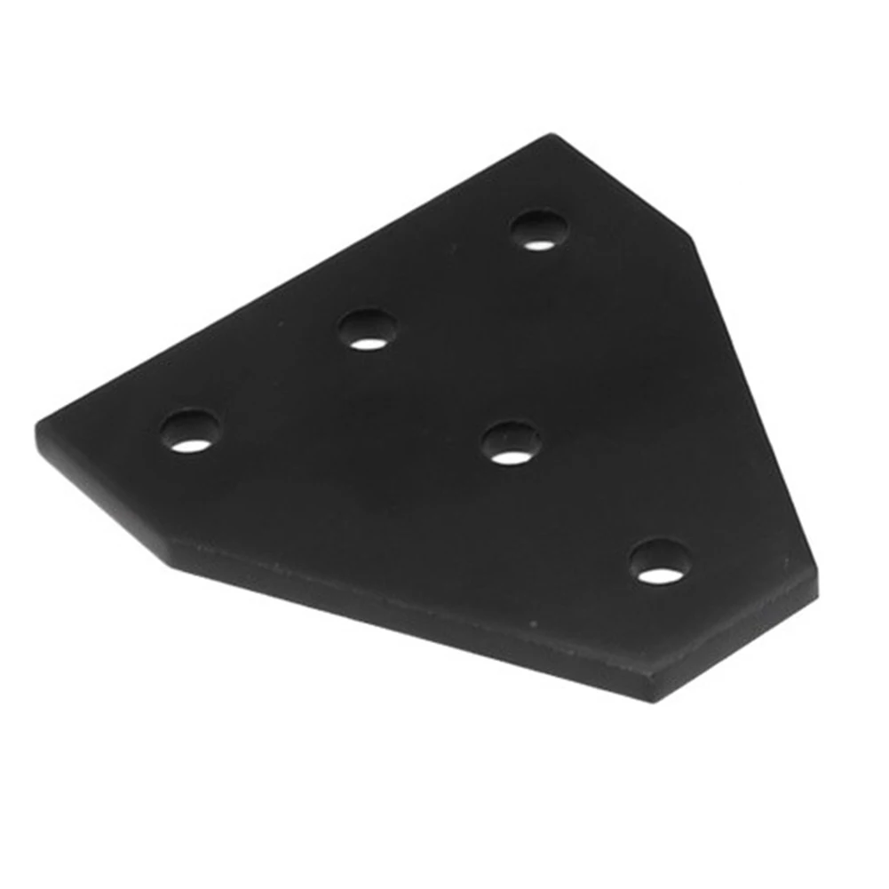 10pcs 2020 Series Corner Bracket Plate T Shape 5 Hole 90 Degree Outside Mounting Plate for 20x20mm Aluminum Frame Integration