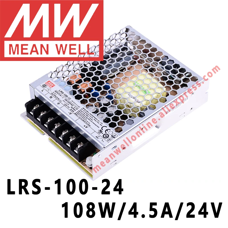 Mean Well LRS-100-3.3V 5V 12V 15V 24V 36V 48V Switching Power Supply meanwell AC/DC 100W single output