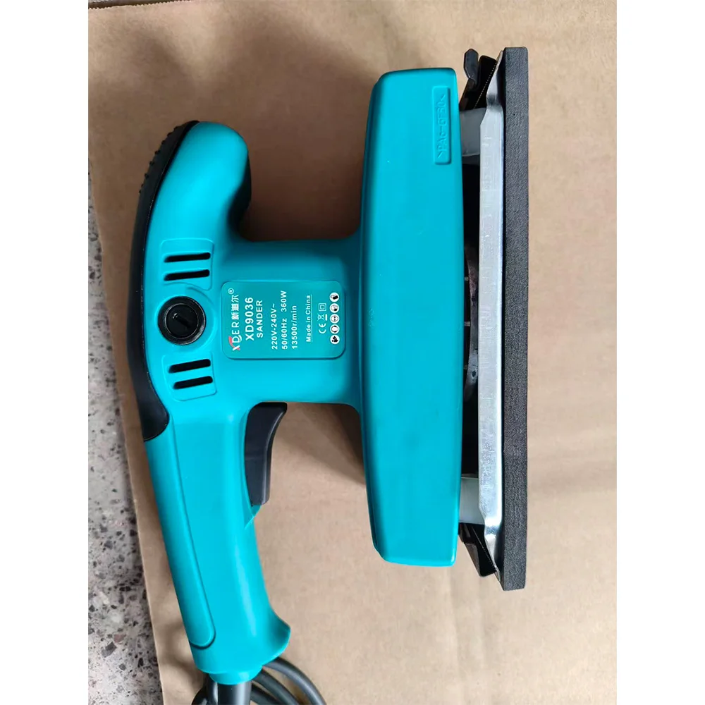 Woodworking Sanding Machine Variable Speed Random Orbit Sander Wired Furniture Electric Palm Sander with Dust Cover Sandpaper