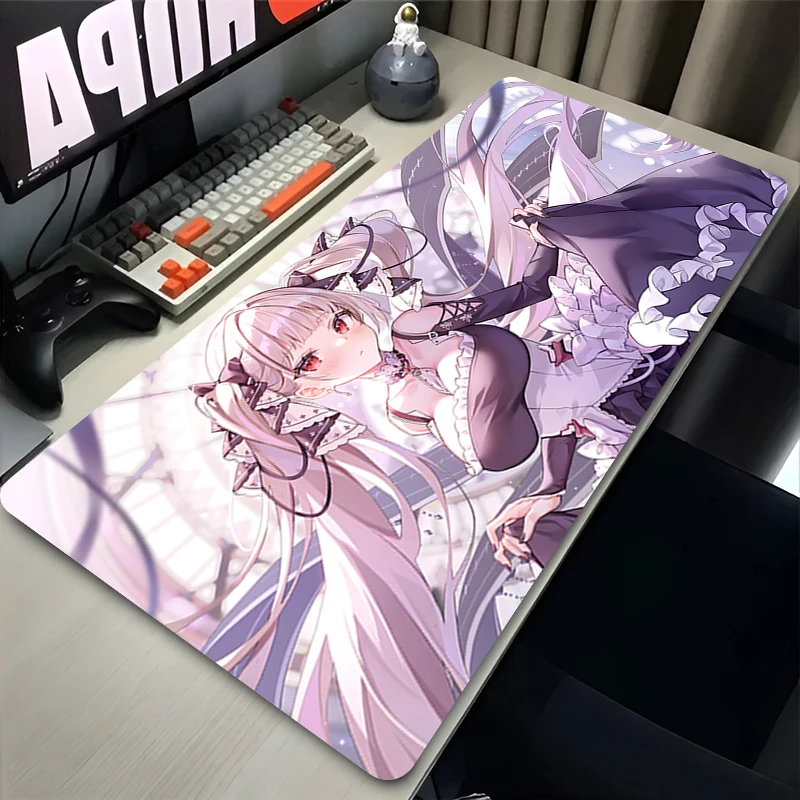 Azur Lane Mouse Pad Anime Girls Formidable Desk Mat كمبيوتر محمول كبير ماوس الألعاب الملحقات XL XXL Kawaii المطاط لوحة المفاتيح