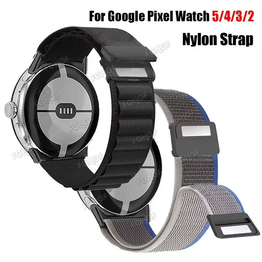 For Google Pixel Watch 5 4 3 41mm Strap Sports Nylon Loop Wristband Bracelet For Google Pixel Watch 2 Smart Watch Band Accessory