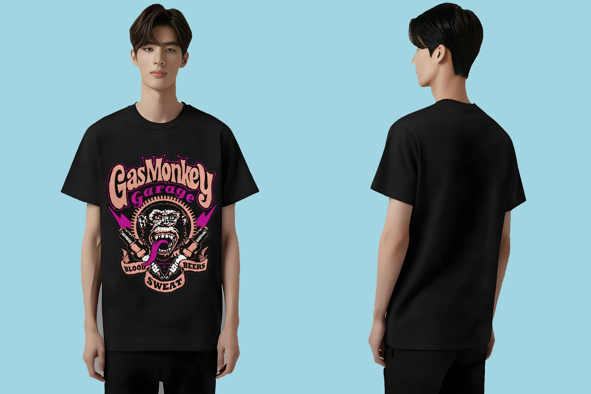 

The new 2025 fashionable, casual and versatile T-shirt is suitable for both men and women with trendy letter and animal prints