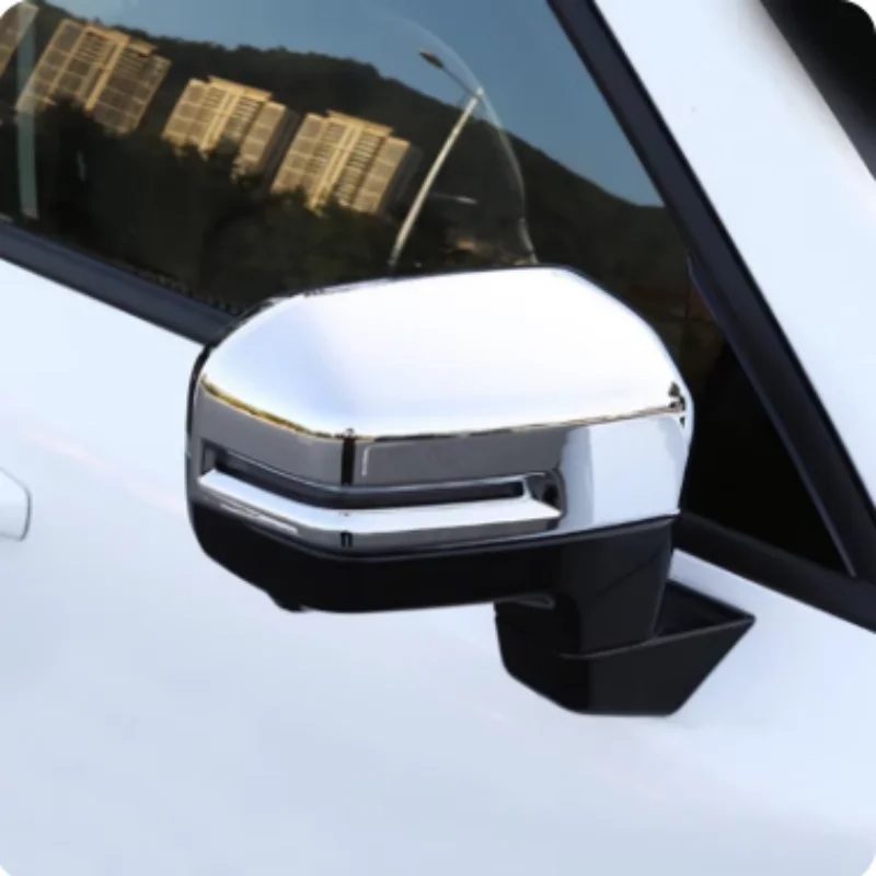 ل GWM Haval DARGO كول دوج 2022-2024 غطاء مرآة الرؤية الخلفية المطر الحاجب الخارجي الزخرفية الغطاء الواقي #4