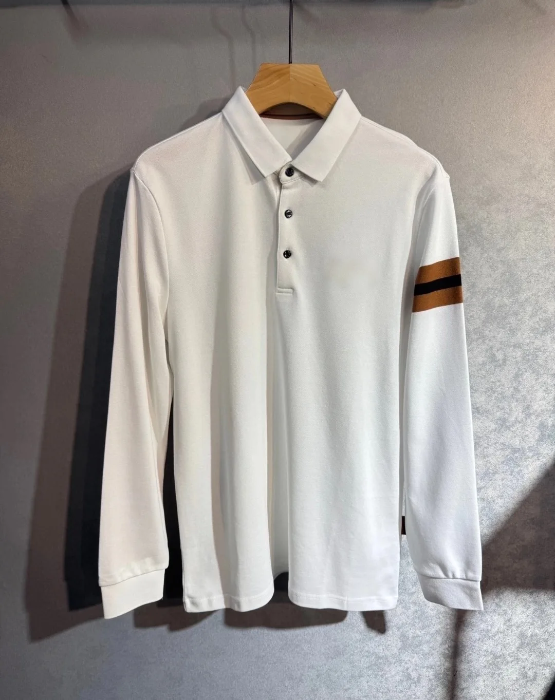 

Italian Sle Long Sve irt Men's Casual Wearable Busin Formal Slim Fit Collared T-irt Youth Moisture ng