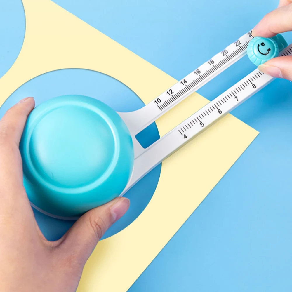 Circular Paper Cuttings machine Adjustable Circular Size Drawing DIY Plastic Circular Paper Puncher Knife Tools for Children