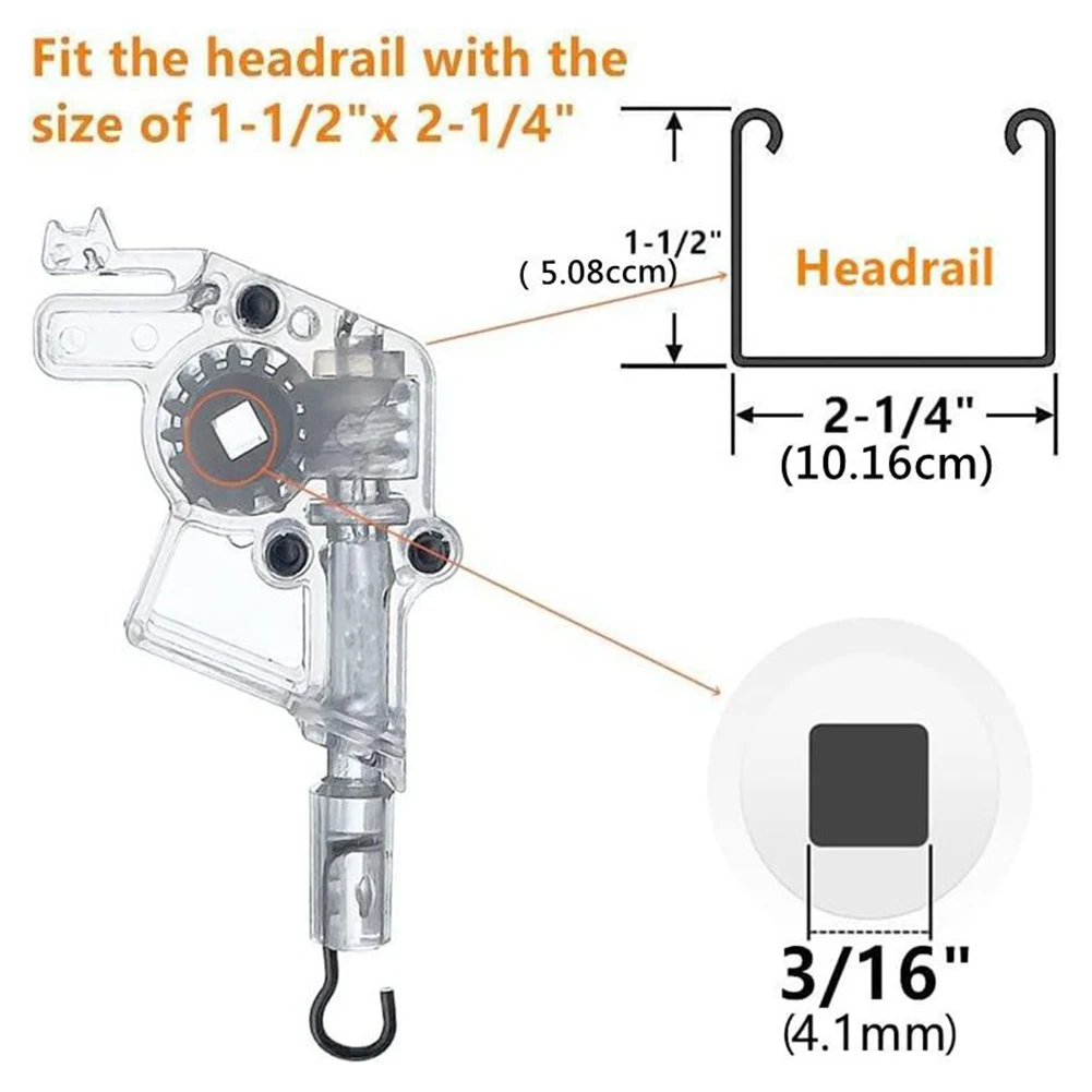 D-Shaped Gear Coupler Kit for Venetian Blinds Intended for Quad Modulator Compatibility and Tilt Mechanism Functional Alignment