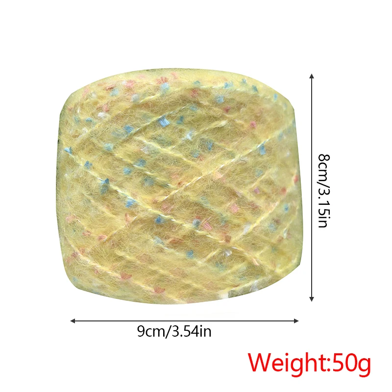 50 جم/لفة غزل الموهير جيبسوفيلا كروشيه خيط غزل الصوف لحياكة اليد وشاح ديي سترة قبعة لينة الحياكة حبل الغزل