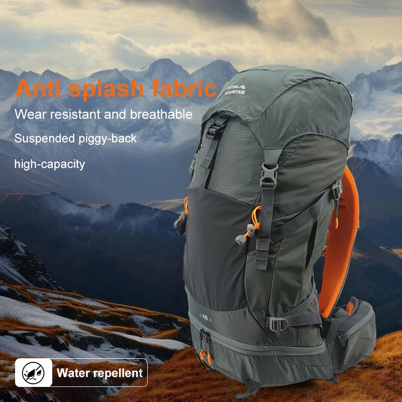 Large Capacity Outdoor Climbing Bag Waterproof Hiking Camping Backpack Women Man Travel Backpack 2024 New Camping Equipment