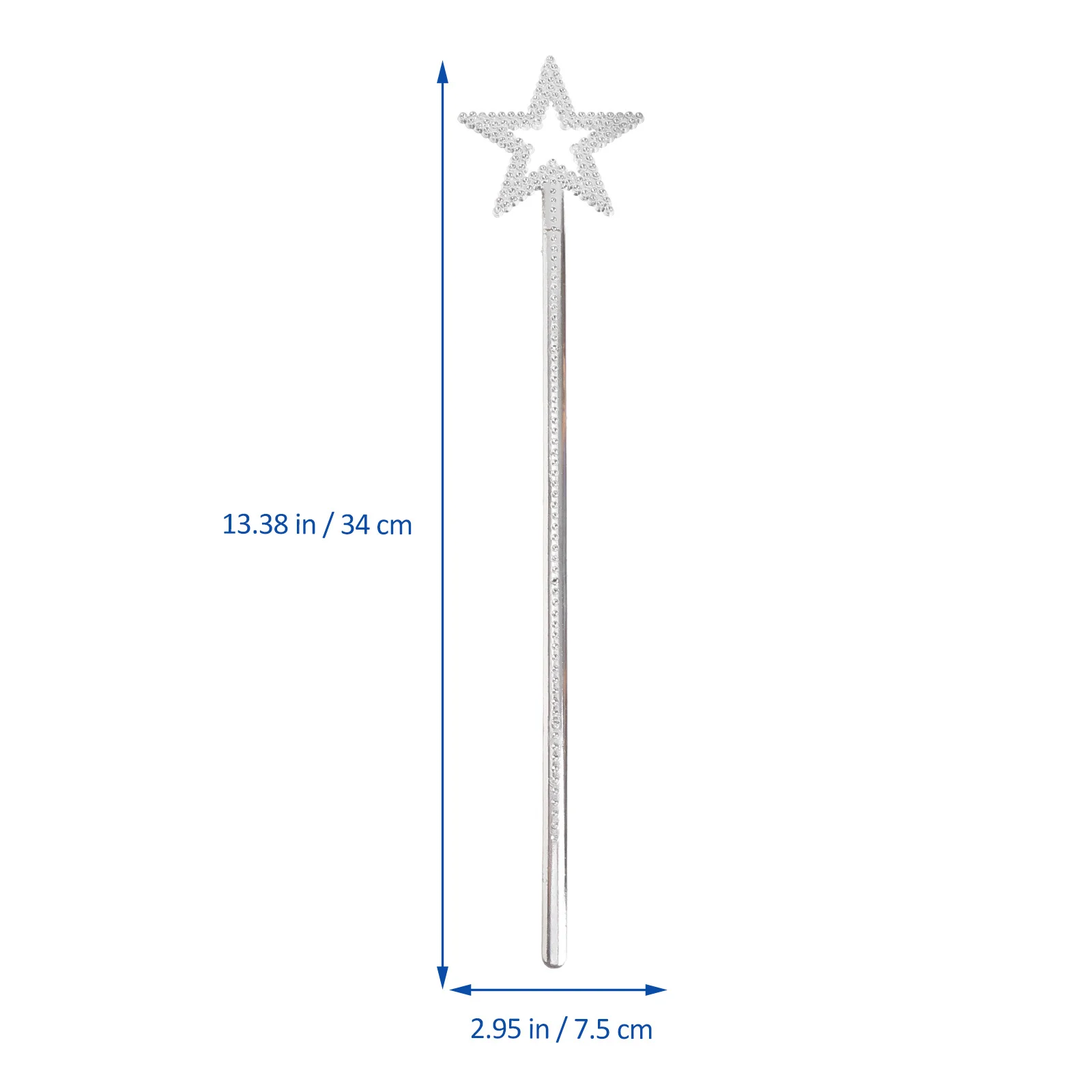 Baguette féerique en forme d'étoile ABS, 1 pièce, accessoire de fête d'anniversaire et d'halloween, accessoire magique, baguettes en plastique, baguettes de fête