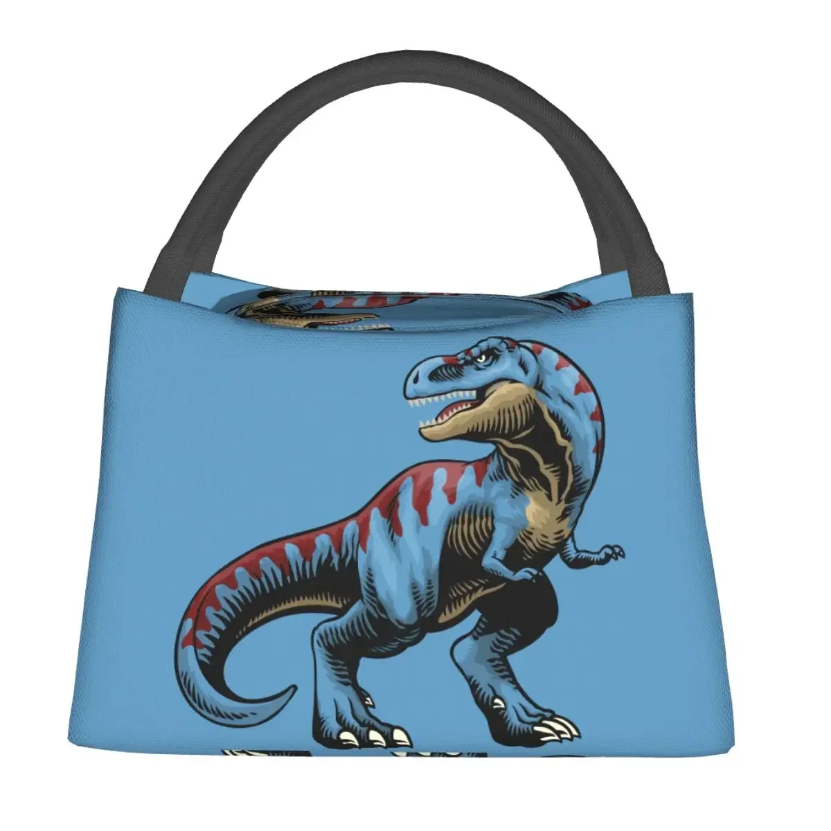 

Hipster Surfing Dinosaur Lunch Bag Animals Aesthetic Lunch Box Office Portable Tote Food Bags Print Cooler Bag