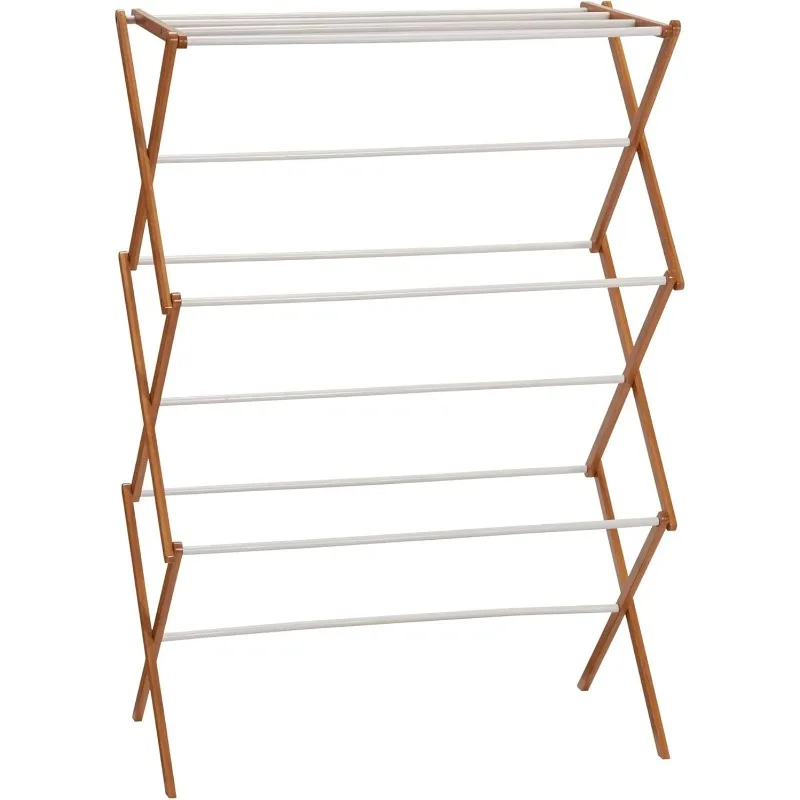 

Bamboo Folding Clothes Drying Rack, White