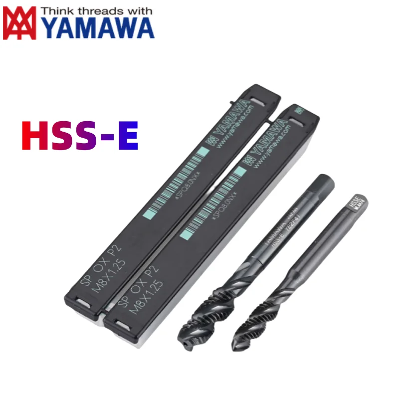 YAMAWA SP-OX INOX HSSE Torneira canelada espiral americana UNC UNF UNS0-90 6-32 8-32 10-32 3/16 1/4 5/16 1/2 3/4 5/8 Rosca para aço
