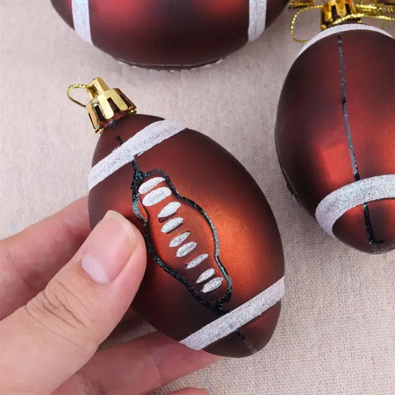 Christmas Tree Ornaments Hanging Basketball Decorations Ornament Sports Party Shatterproof Decoration Baubles Football Baseball