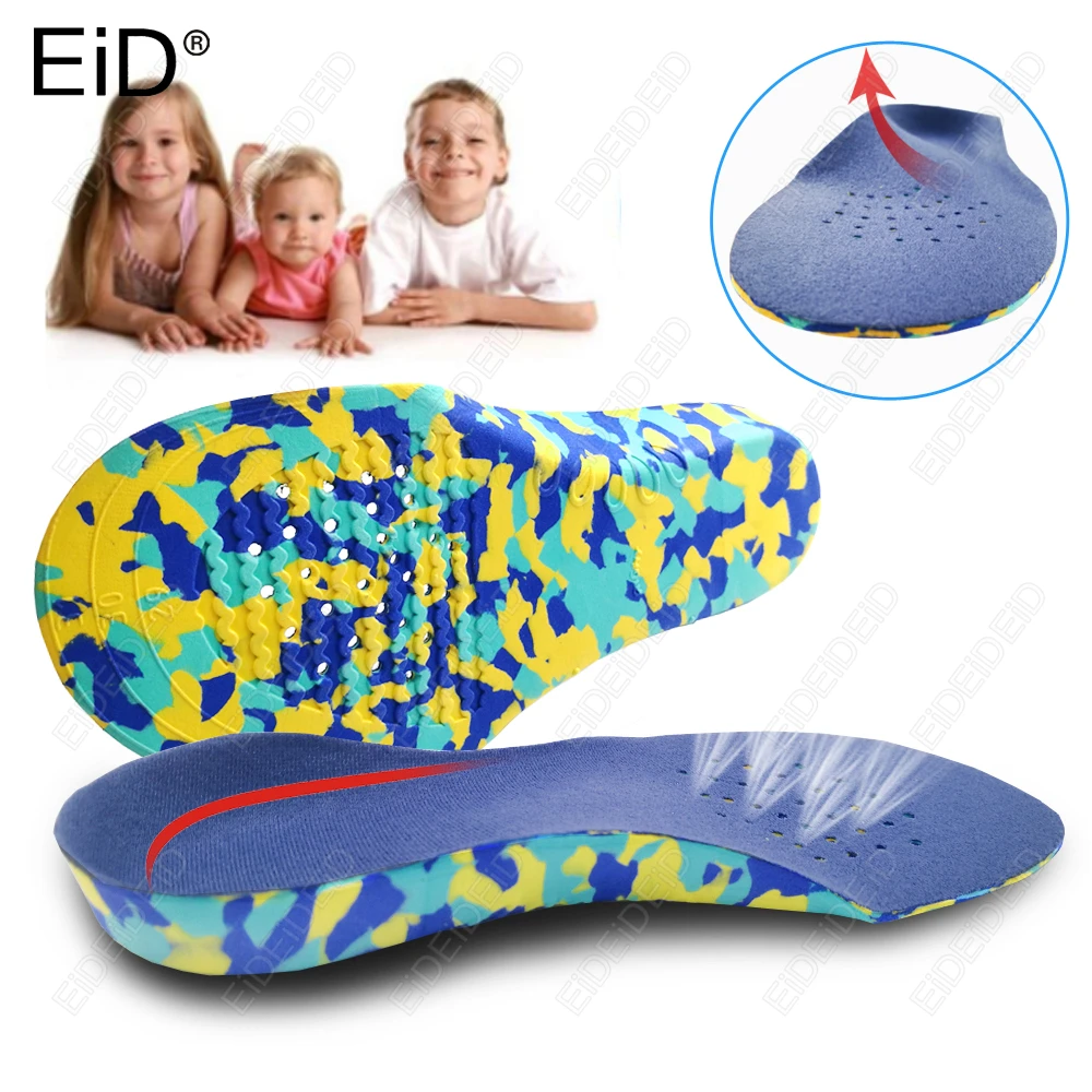 

2/4 PCS Sport Orthotics insoles Flat Foot Care Orthopedic Shoe Sole Insoles for Feet Arch Support Shoe Pad Kids Children Soles