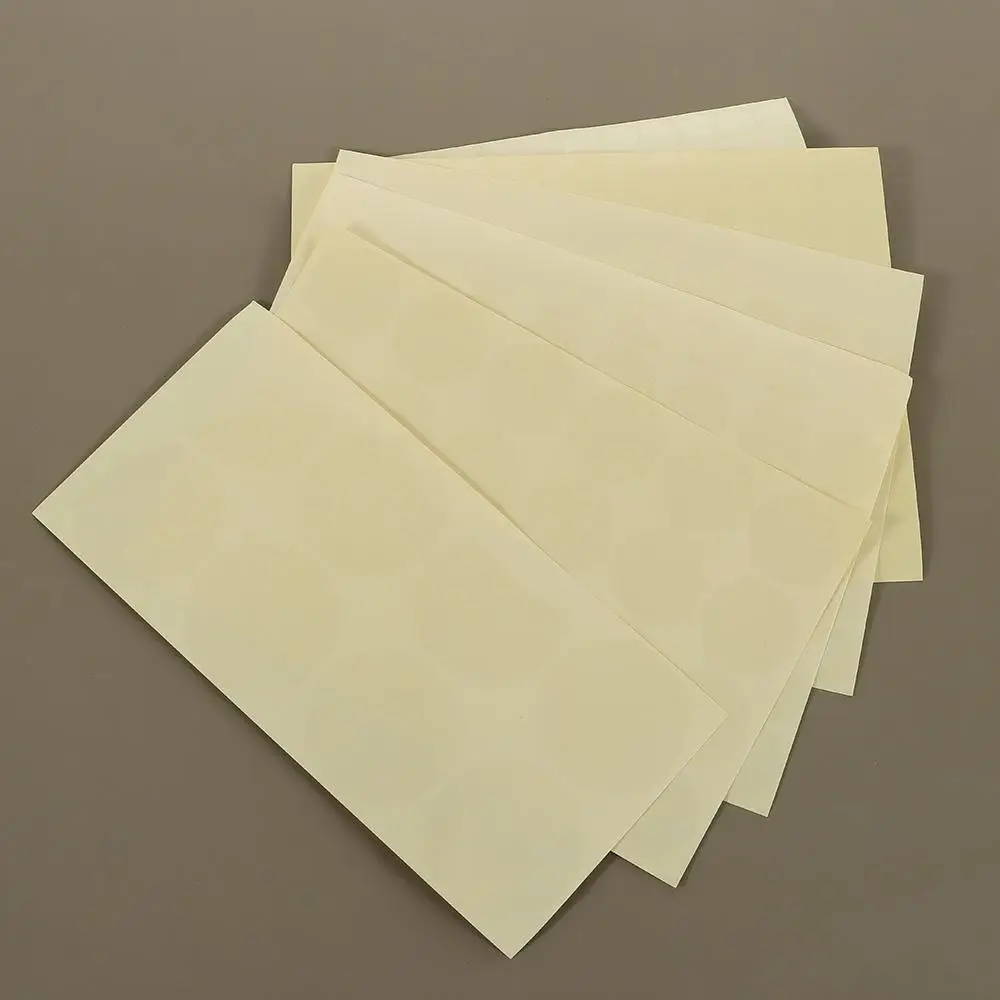 8/24/48/70/96/132pcs PVC Gloss Wafer File Sealing Self Adhesive Label Dot Sticker Transparent