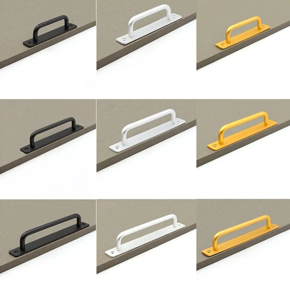 خزانة سبائك الألومنيوم باب الحظيرة الأجهزة مضمد يسحب مقابض مقابض لقطع الأثاث مقابض أدراج مقابض خزانة مقبض الباب