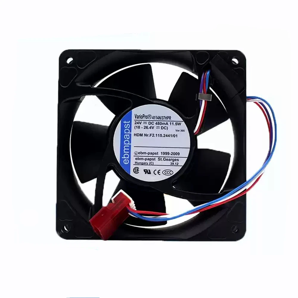 

Cooling Fan 4114N/37HHPR DC 12V 530mA 13.5W 12cm 12038 120X120X38MM 4-Wire 4-PIN