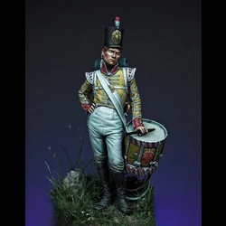 54MM Resin Figure unpainted model Kit, military theme, Drummer Boy, unassembled and unpainted GK,