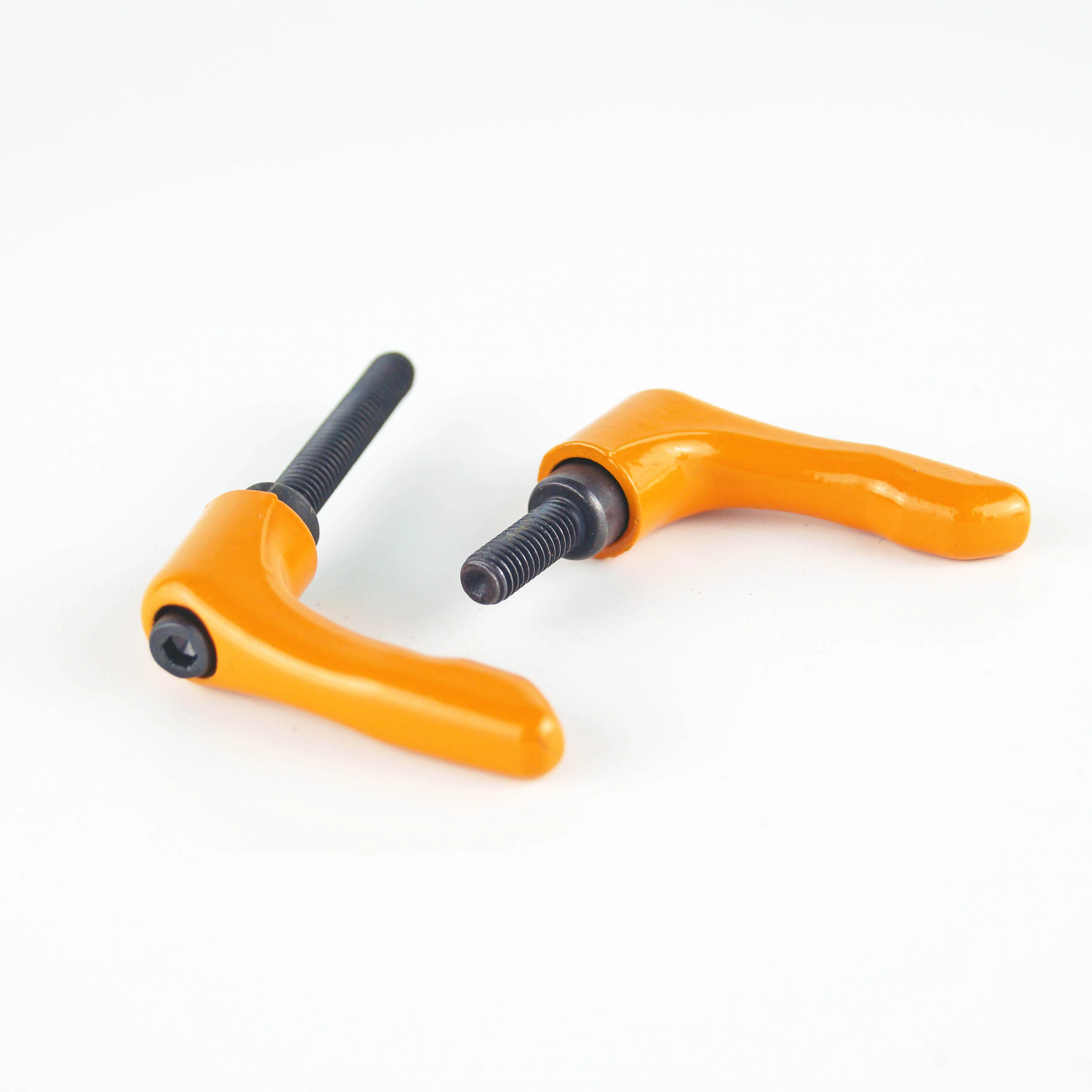 M5 M6 Solid Adjustable handle clamping lever arms tension levers orange color