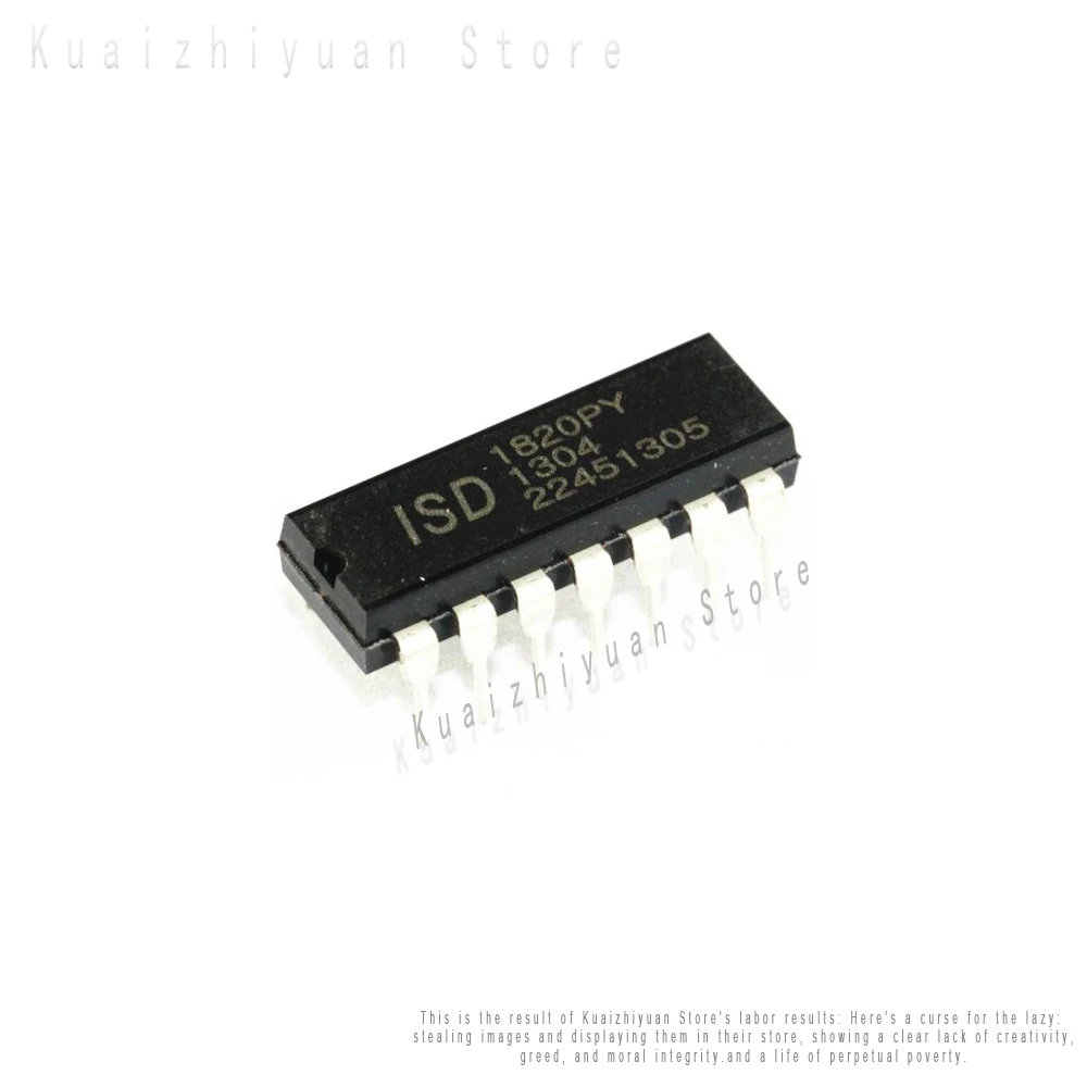 10PCS/Lot New And Original ISD1820PY 8 to 20 Seconds And Audio Playback Circuit DIP-14 Integrated Circuit Chips Quality Goods