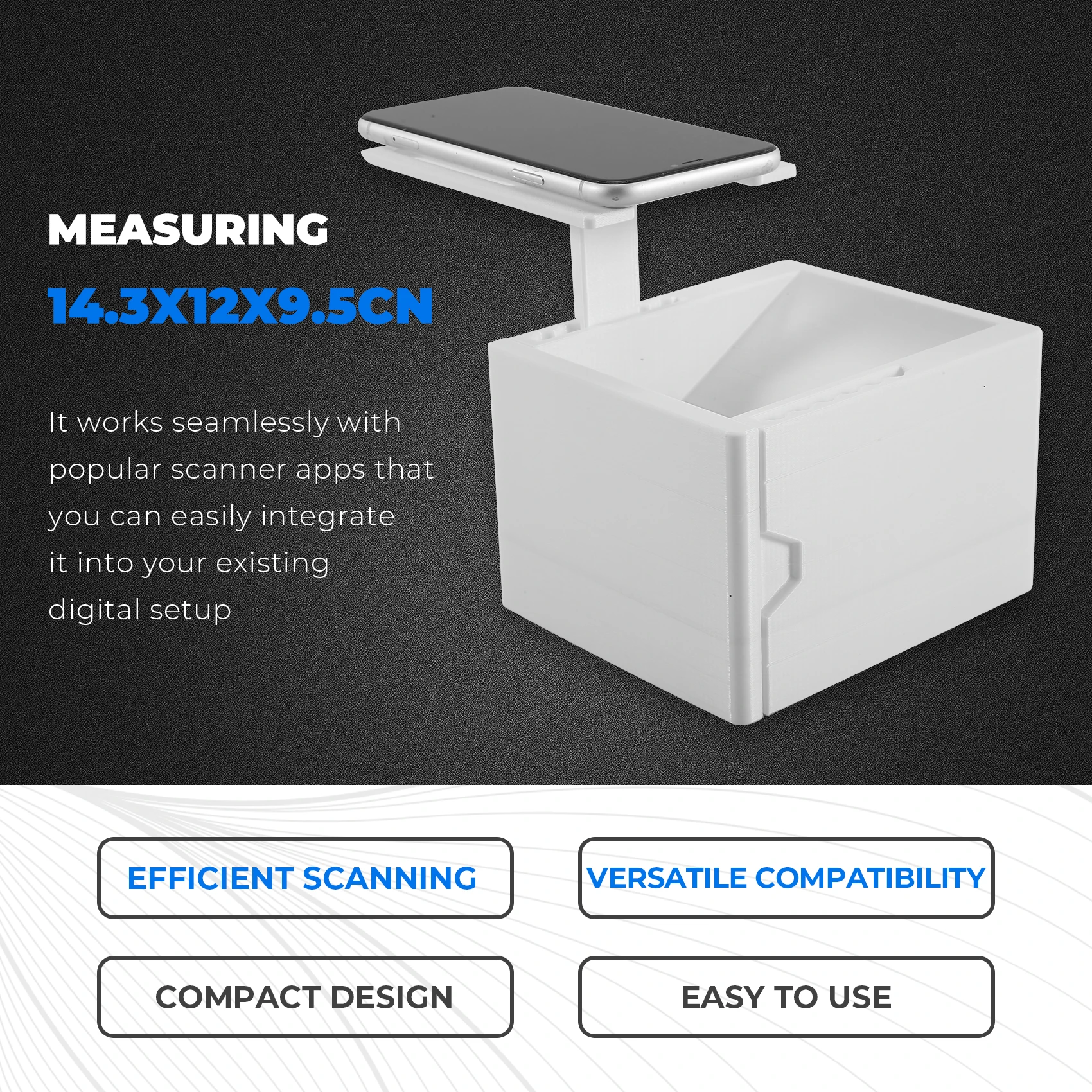 DT23 Card Scanner Phone Holder for MTG, Fast Scan Stand for Holiday Gatherings Party Trading Cards, Collectible Card Game
